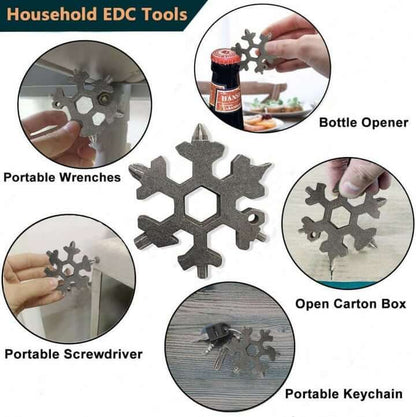 18-in-1 Snowflake Multitool & Multifunction Gadget