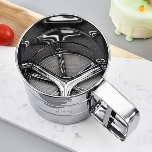 Stainless Steel Flour Sifter (Atta Chhani)