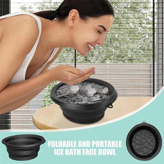 Ice Face Therapy Bowl – Collapsible Silicone for Skin Tightening & Glow