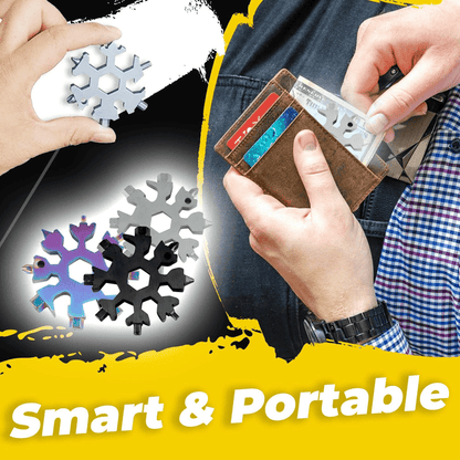 18-in-1 Snowflake Multitool & Multifunction Gadget
